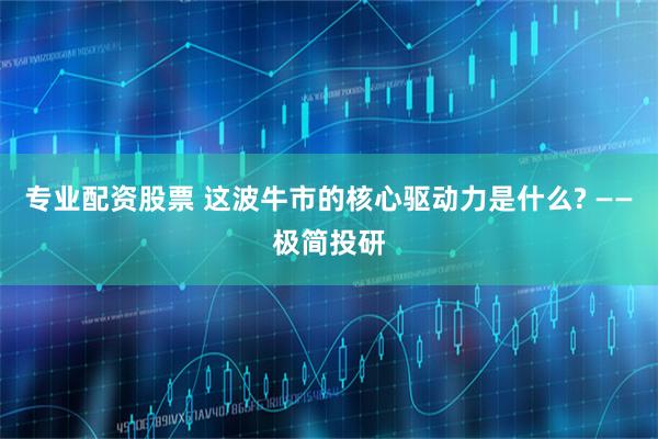 专业配资股票 这波牛市的核心驱动力是什么? ——极简投研